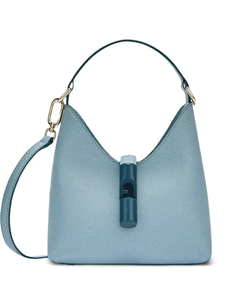 Furla Zylinderförmige mini Tasche mit Print - Blau Blau