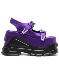 Versace Medusa Anthem Plateau-Sandalen Violett