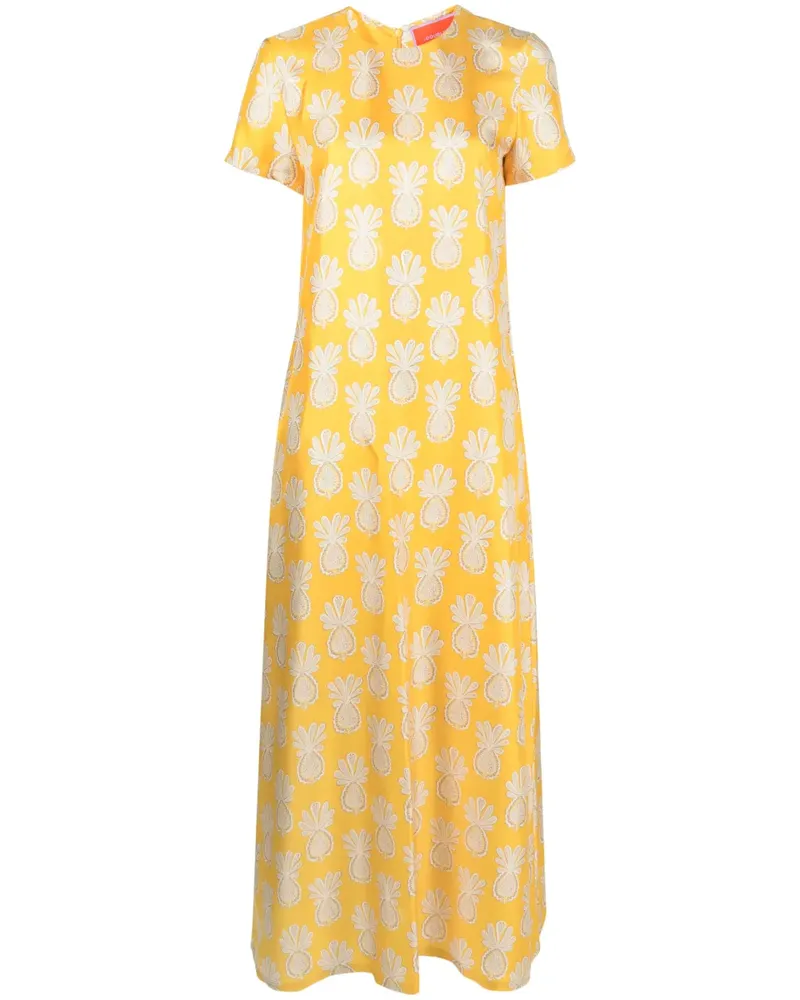 La DoubleJ Kleid mit grafischem Print - Gelb Gelb