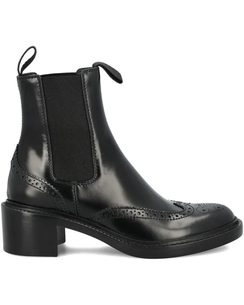 Saint Laurent Vicent Chelsea-Boots mit Budapestermuster 50mm - Schwarz Schwarz