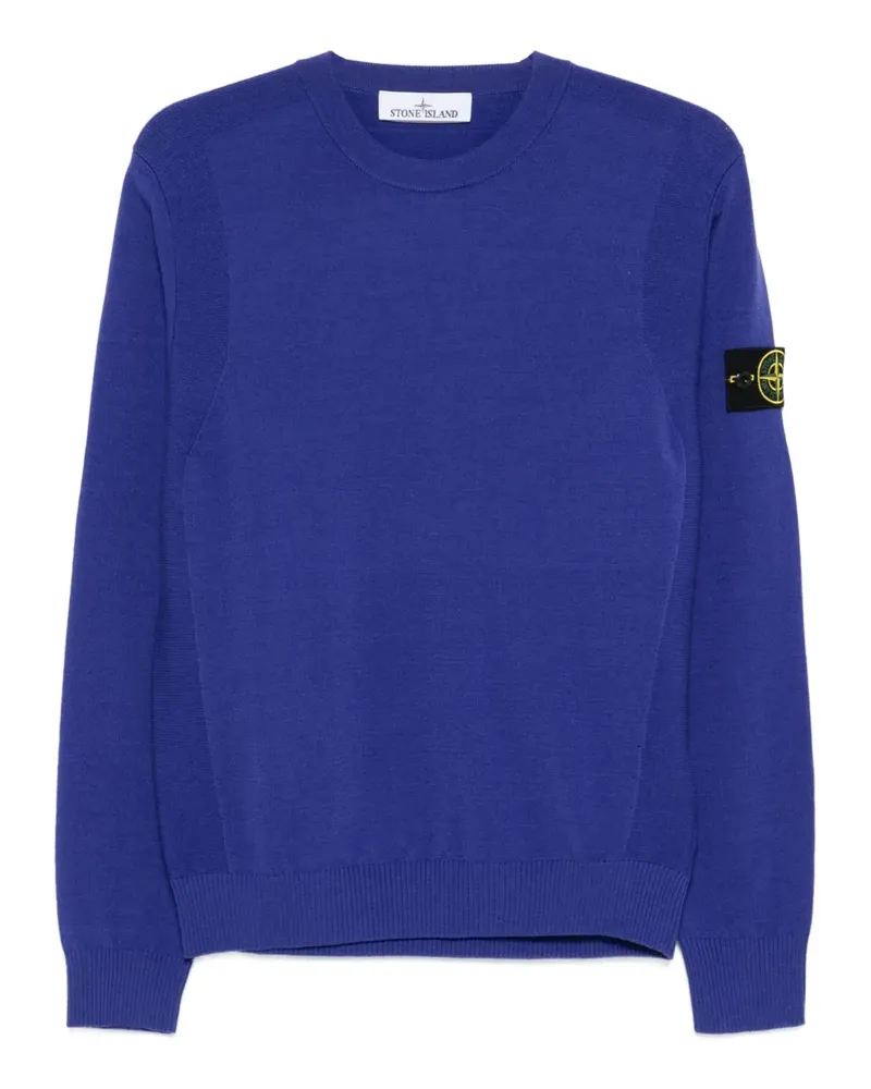 Stone Island Pullover mit Logo-Patch - Blau Blau