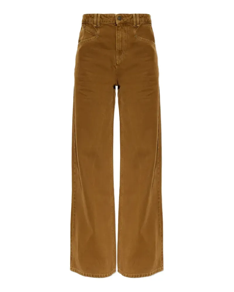Isabel Marant Lemony Jeans mit weitem Bein - Braun Braun
