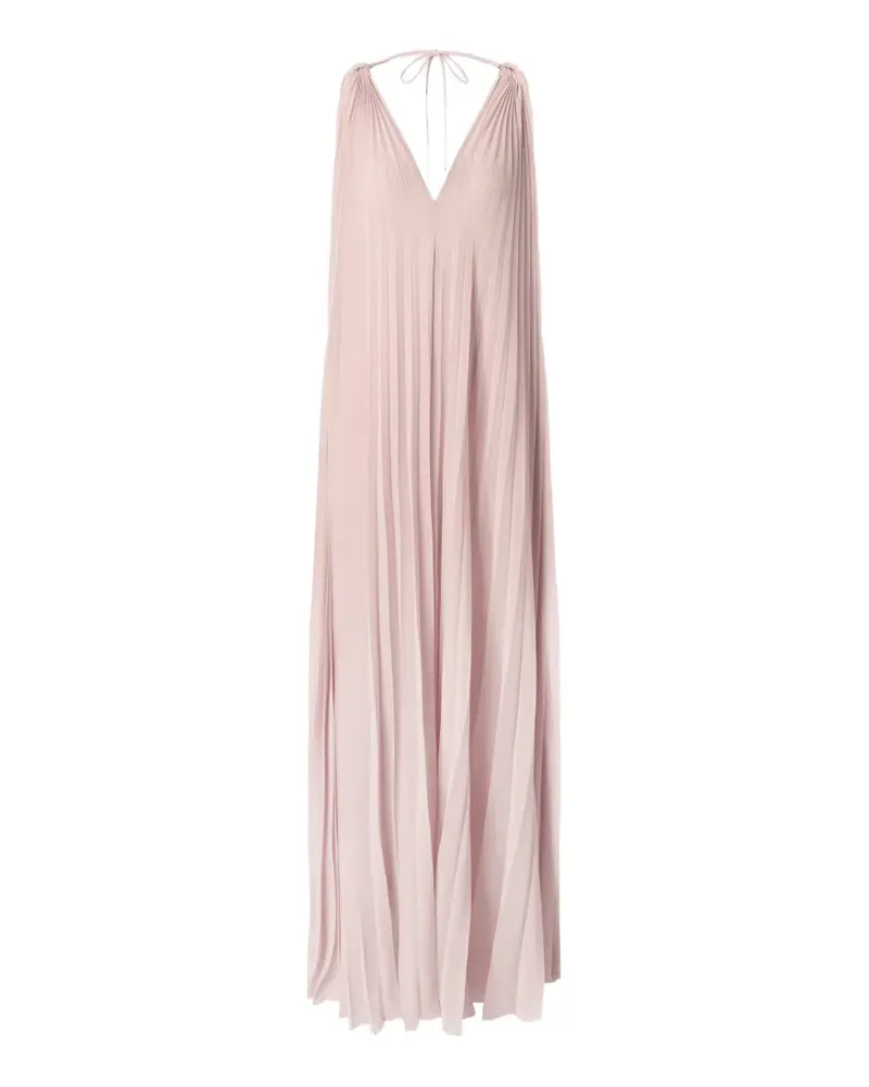 Pinko pleated halterneck maxi dress - Rosa Rosa