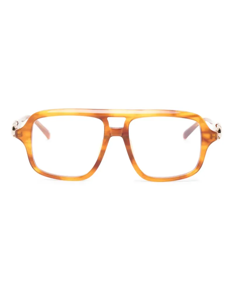 Gucci Horsebit square-frame sunglasses - Braun Braun