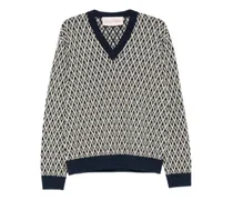 Toute La V Pullover - Blau