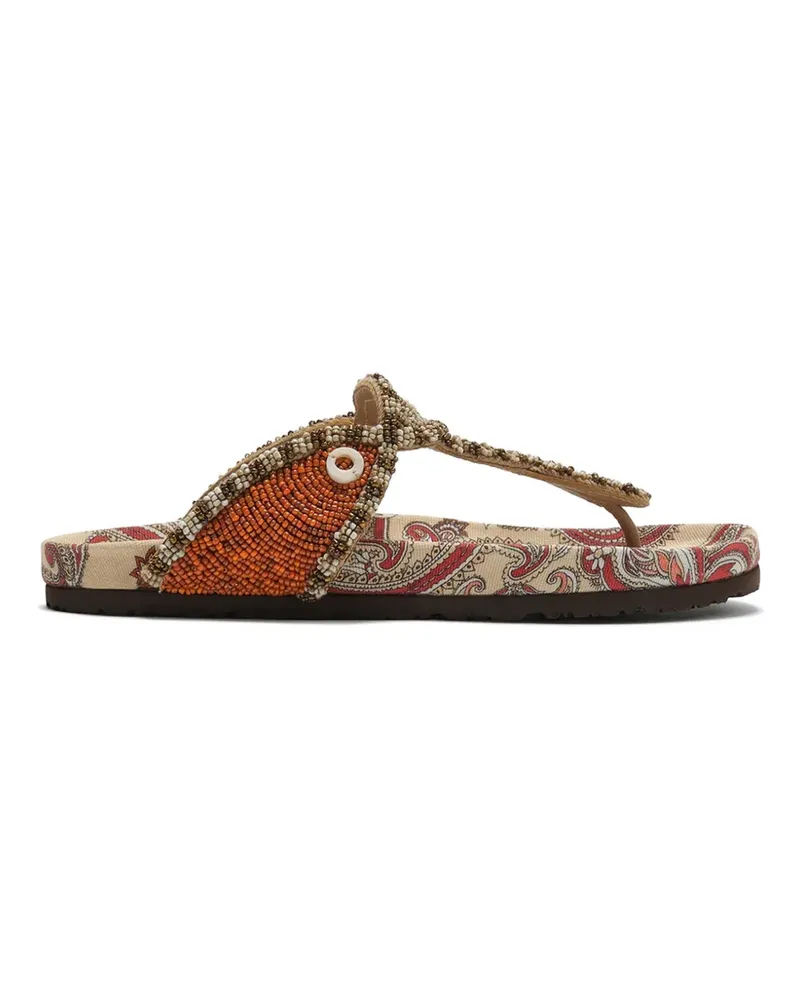 Maliparmi Sandalen mit Perlen - Nude Nude