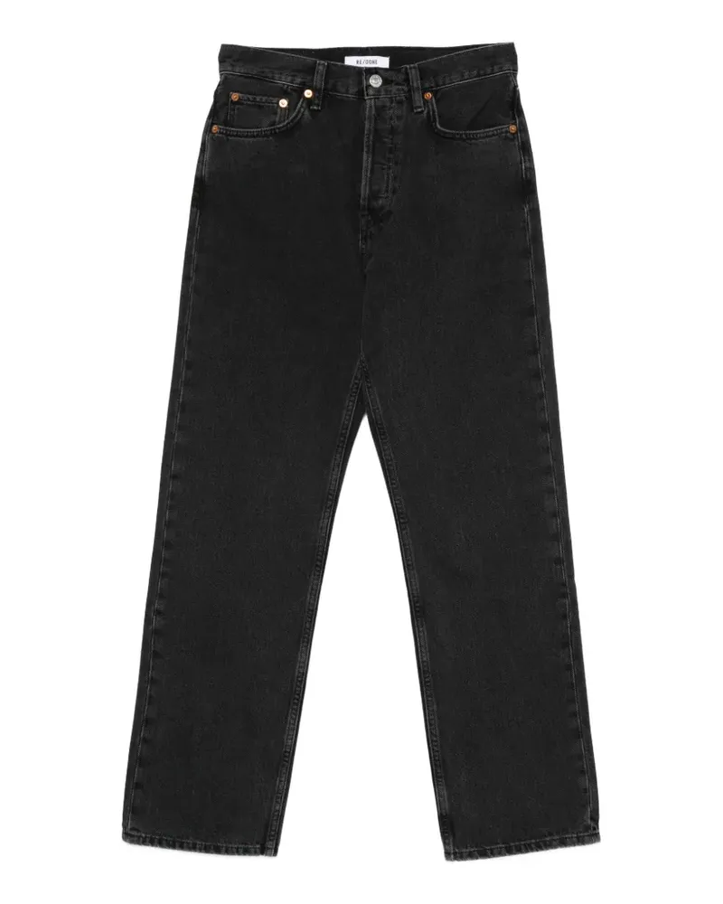 RE/DONE pocketed straight-leg jeans - Schwarz Schwarz