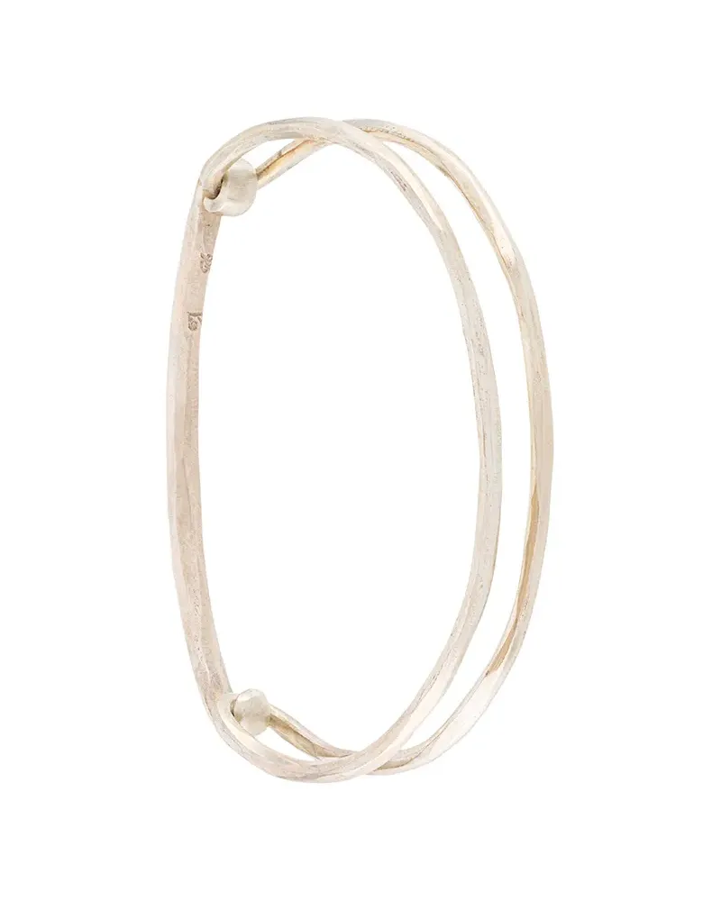 WERKSTATT:MÜNCHEN Gehämmertes Armband - Silber Silber