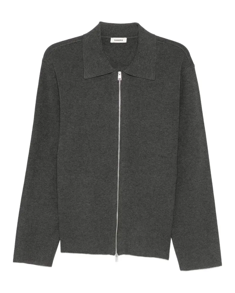 Sandro Cardigan mit Reißverschluss - Grau Grau