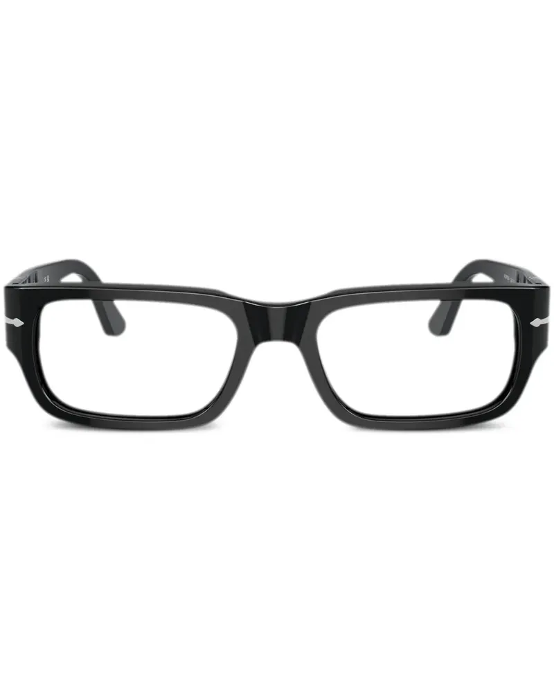 Persol Eckige Adrien Brille - Schwarz Schwarz