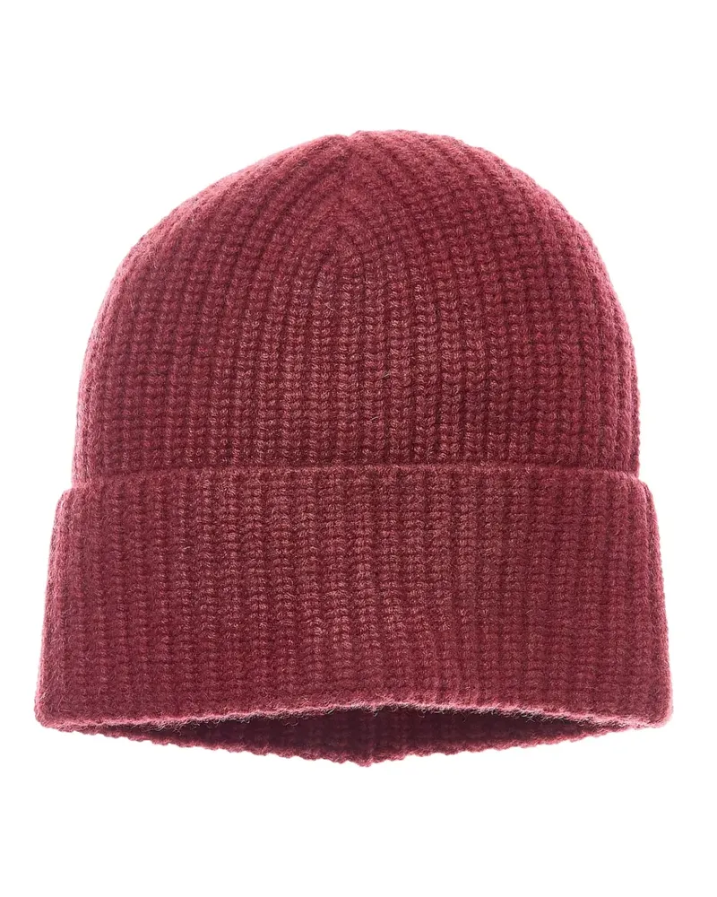 Brunello Cucinelli Gerippte Beanie aus Kaschmir - Rot Rot