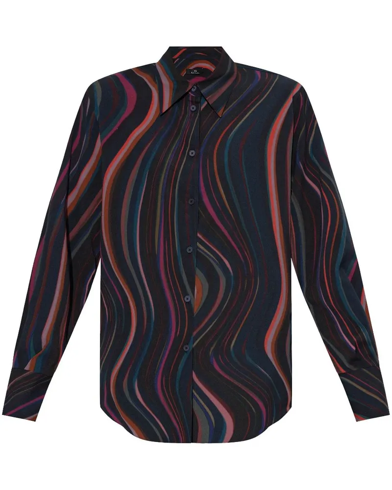 Paul Smith Hemd mit Print - Blau Blau