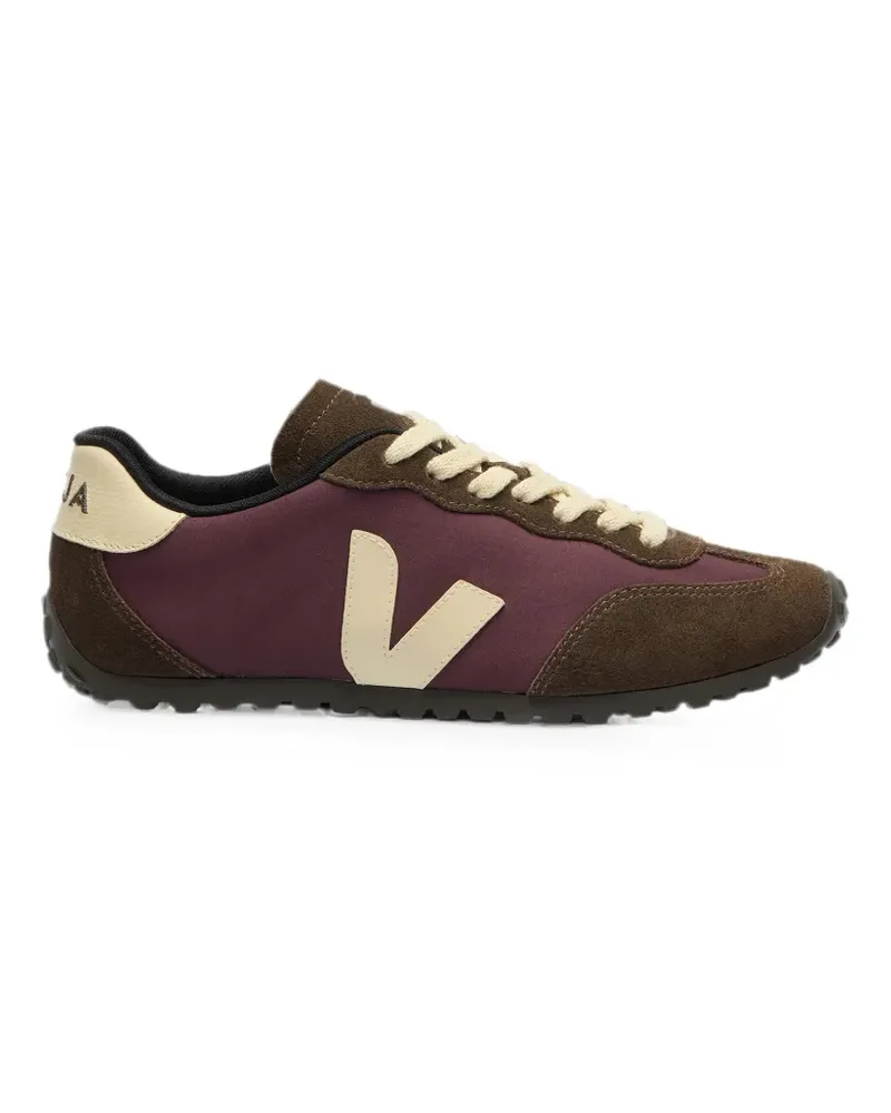 VEJA suede-panelled logo-patch sneakers - Braun Braun