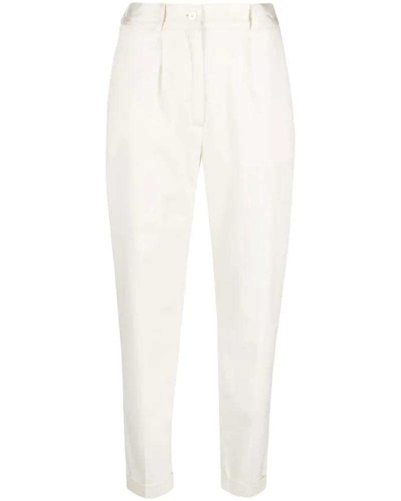 Kiton Tapered-Hose mit hohem Bund Nude