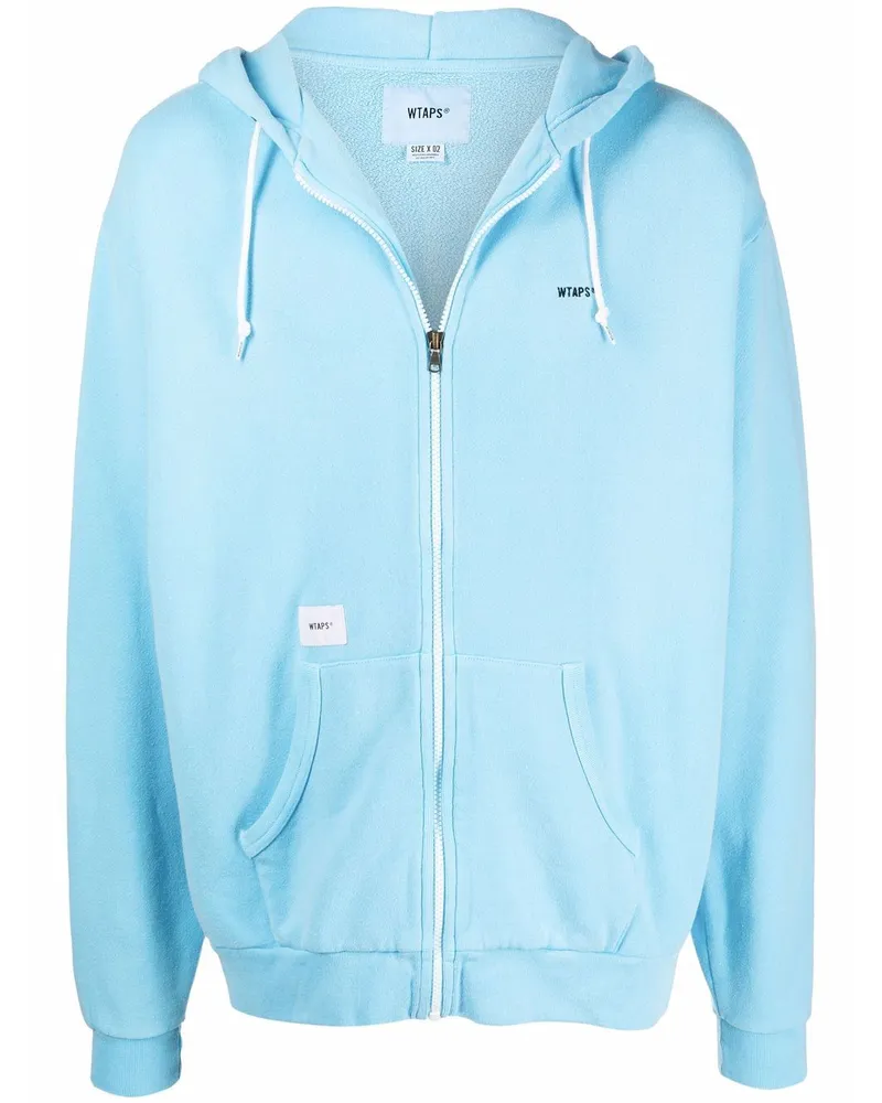 WTAPS Hoodie mit Logo-Stickerei Blau