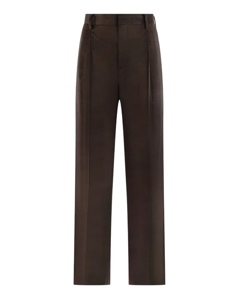 Briglia 1949 Straight-Leg-Hose mit Falten - Braun Braun