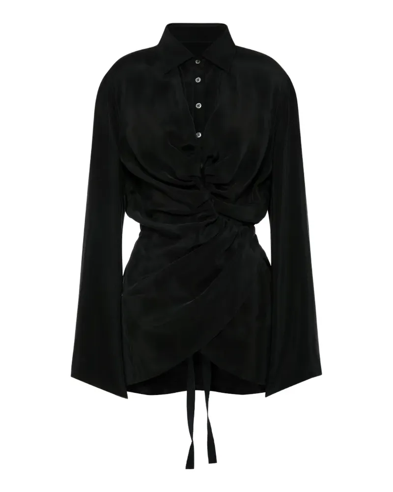 Maison Margiela wrap shirt - Schwarz Schwarz