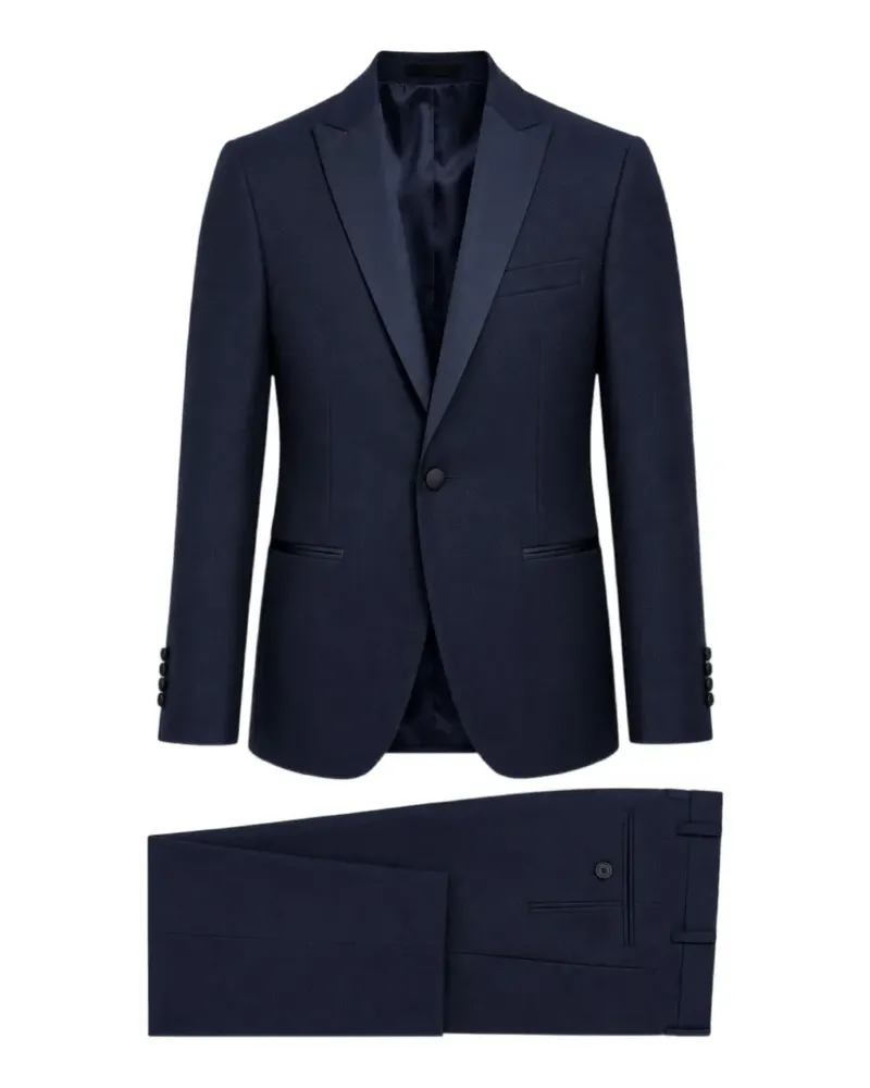 Sartoria Latorre peak-lapel single-breasted suit - Blau Blau