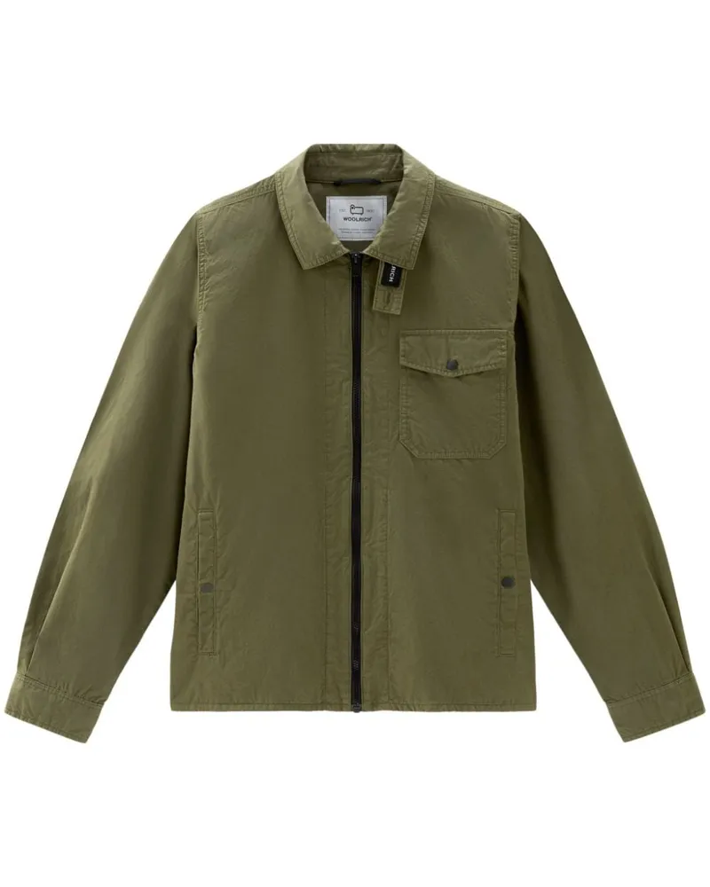 Woolrich Hemdjacke aus Gabardine - Grün Grün