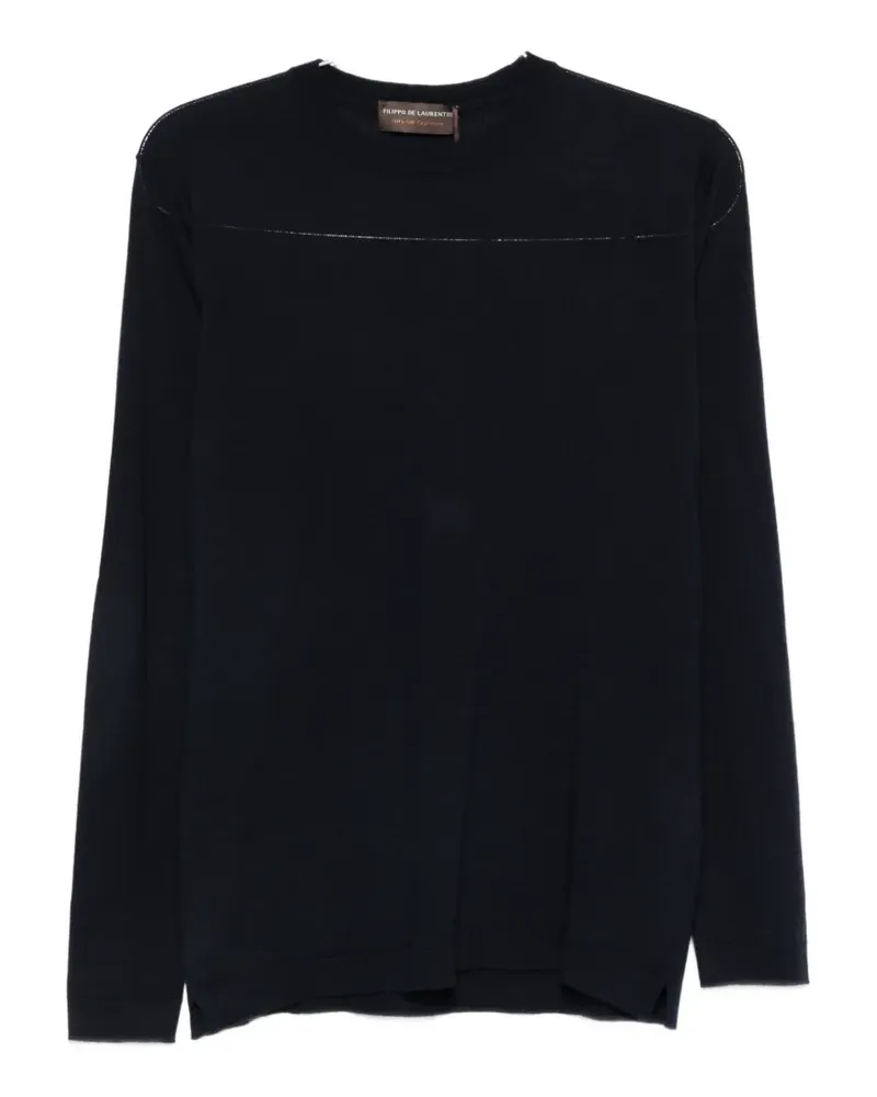 Filippo de Laurentiis long-sleeve T-shirt - Blau Blau