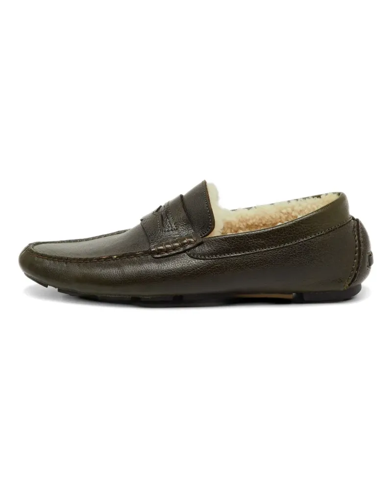 Dolce & Gabbana Loafer mit Shearling-Futter - Grün Grün