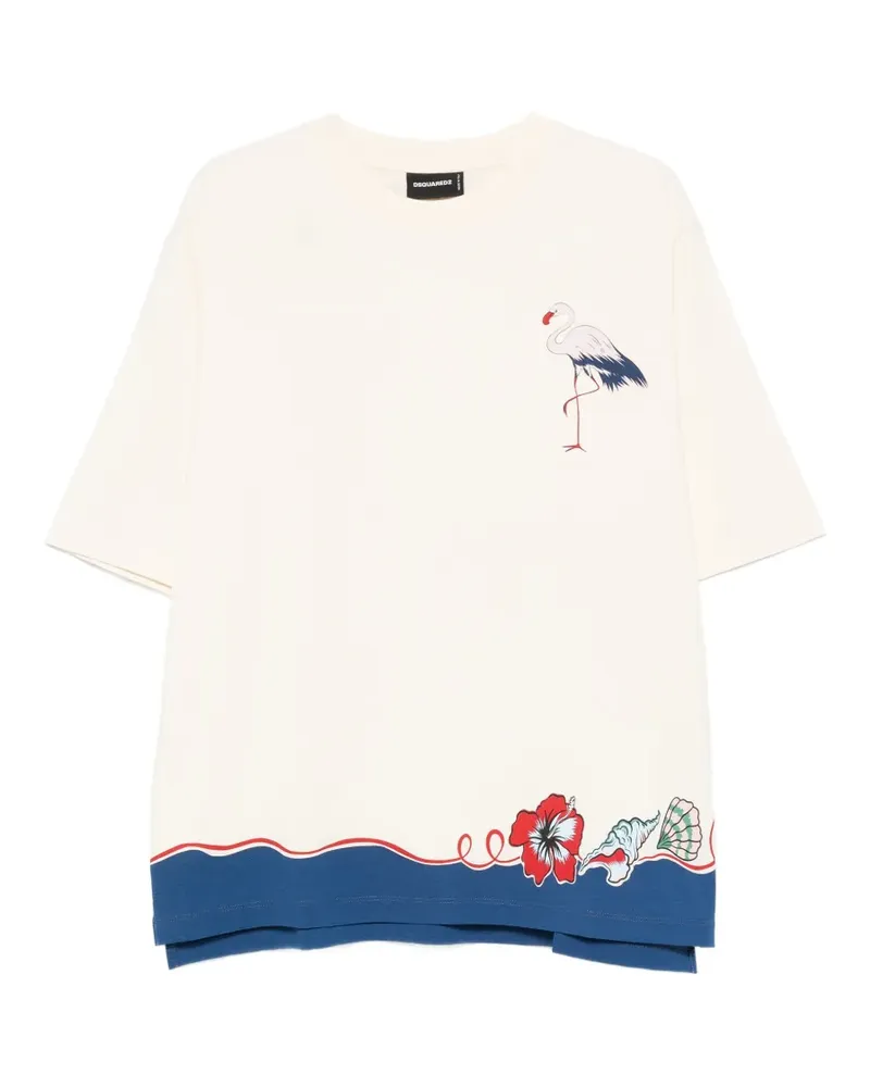 Dsquared2 crew-neck T-shirt - Nude Nude