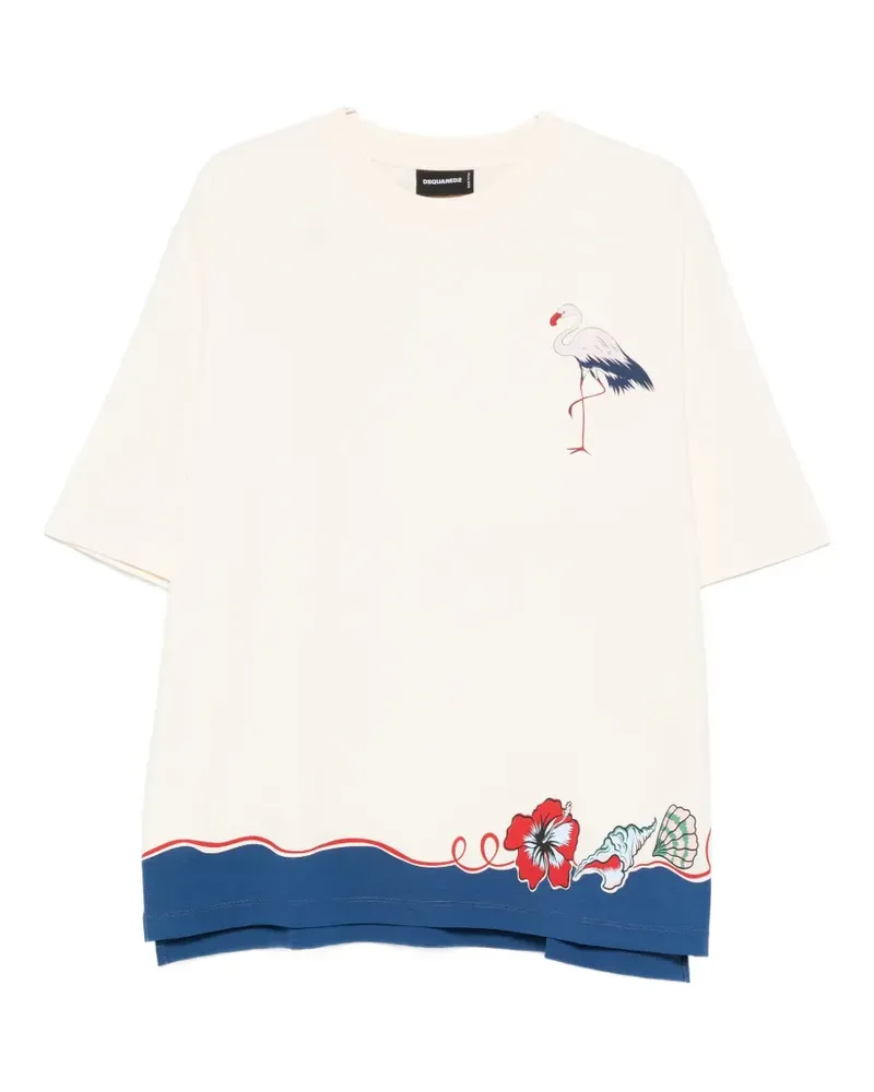 Dsquared2 crew-neck T-shirt - Nude Nude