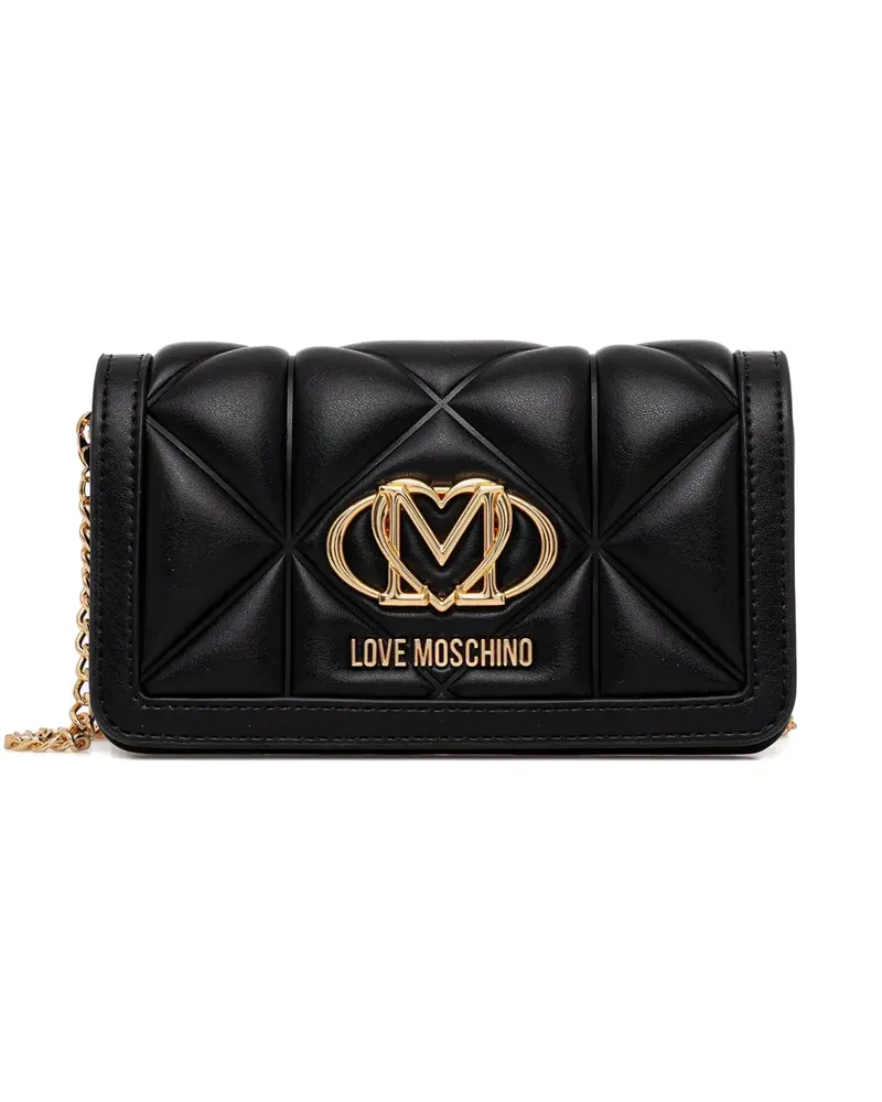 Moschino quilted-design shoulder bag - Schwarz Schwarz