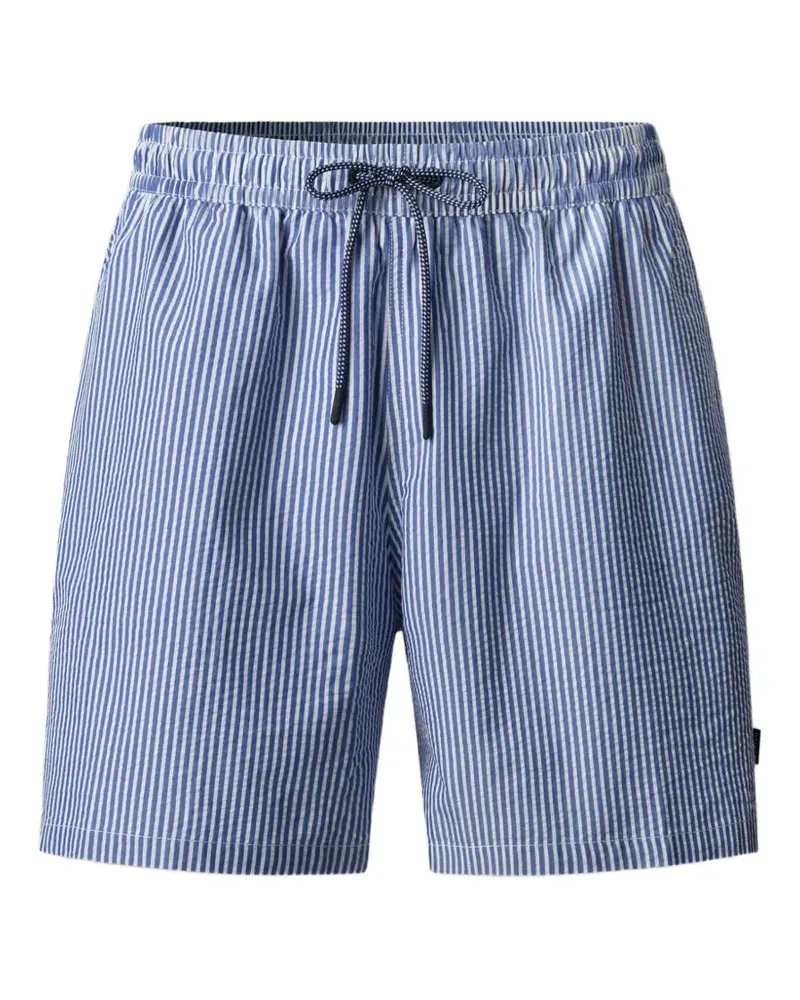 Hackett striped seersucker swim trunks - Blau Blau