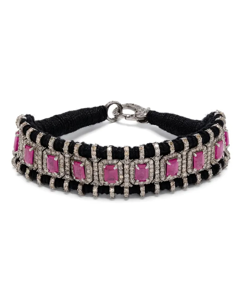 JIA JIA Armband mit Rubinen und Diamanten - Silber Silber