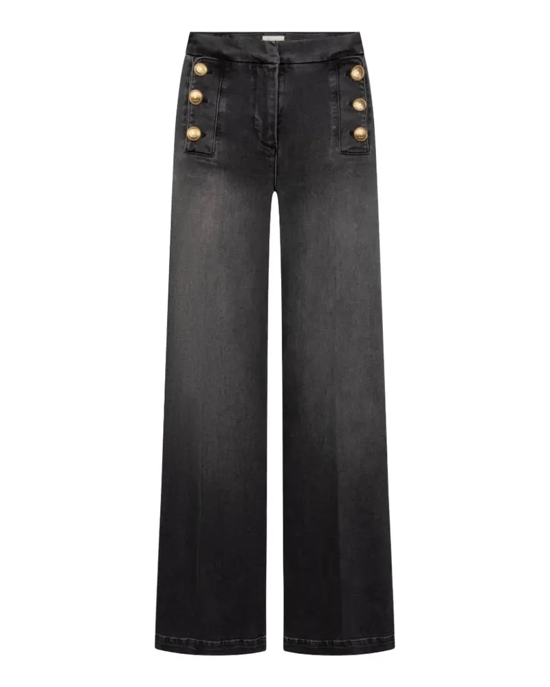 SEDUCTIVE  Bridget Jeans mit Knöpfen - Schwarz Schwarz