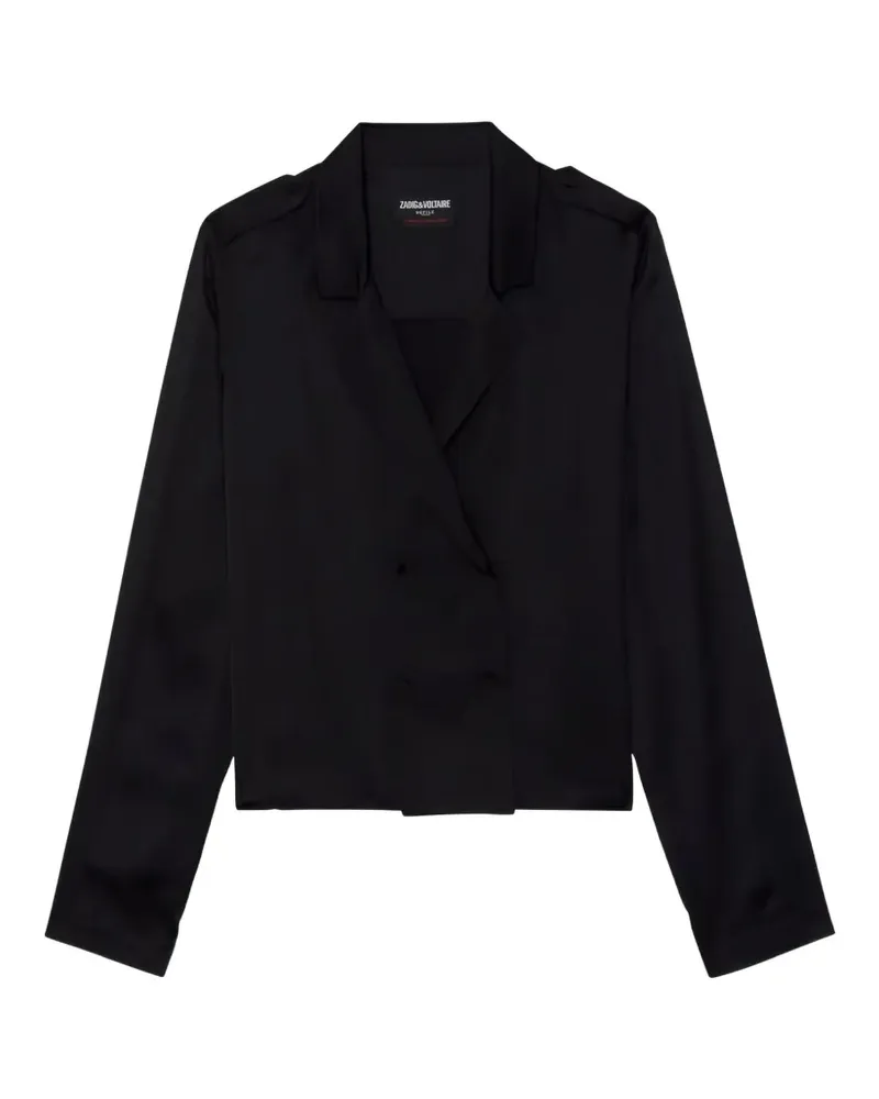 Zadig & Voltaire Doppelreihige Tussi Bluse - Schwarz Schwarz