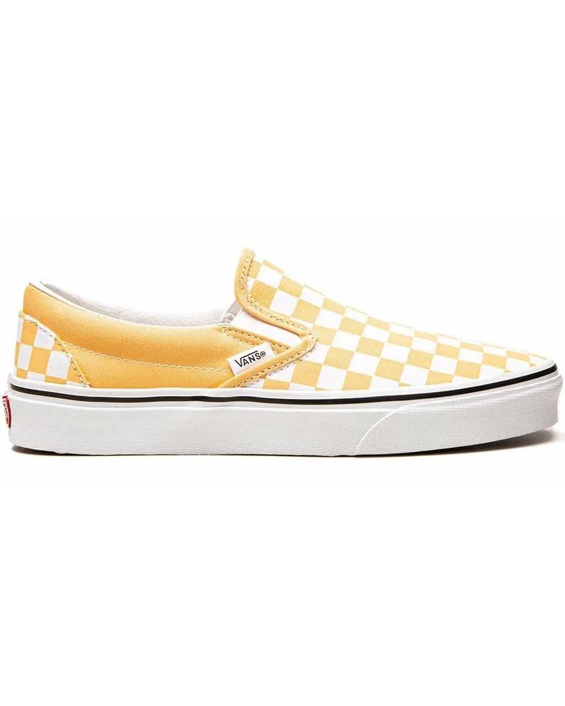 Vans Classic Checkerboard Slip-On-Sneakers Gelb