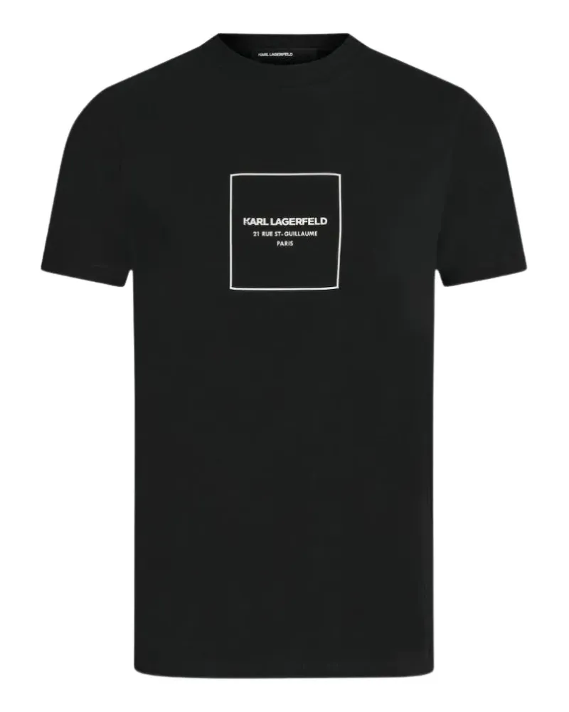 Karl Lagerfeld logo-print T-shirt - Schwarz Schwarz