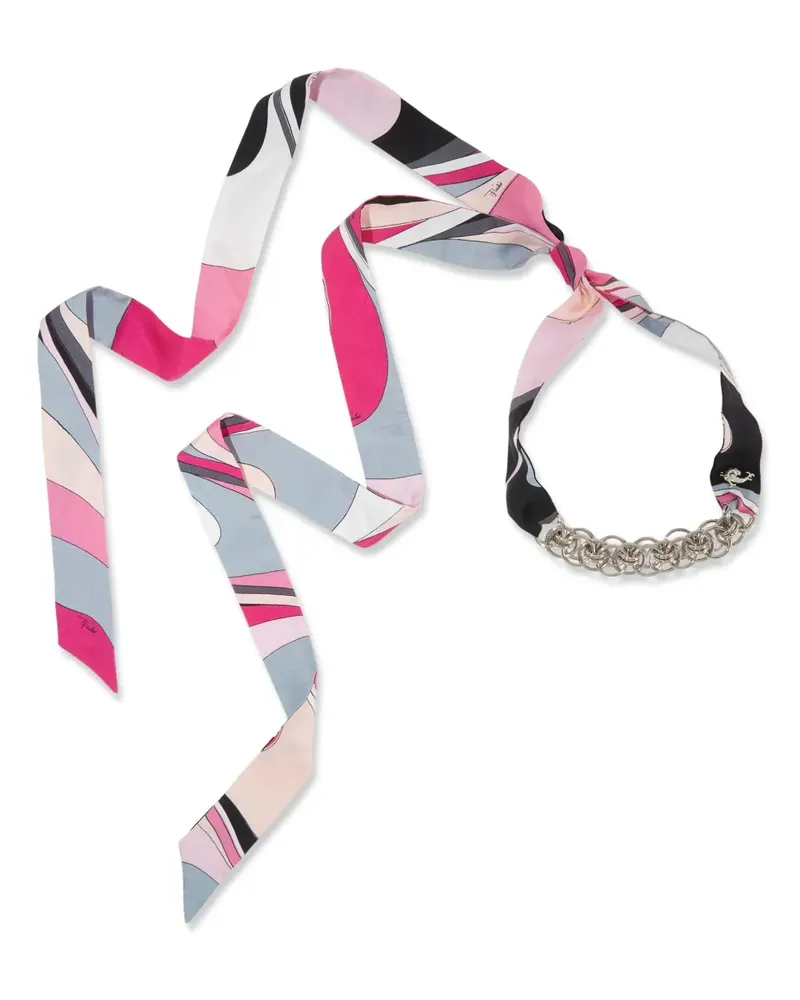 Emilio Pucci Foulard Halskette - Schwarz Schwarz