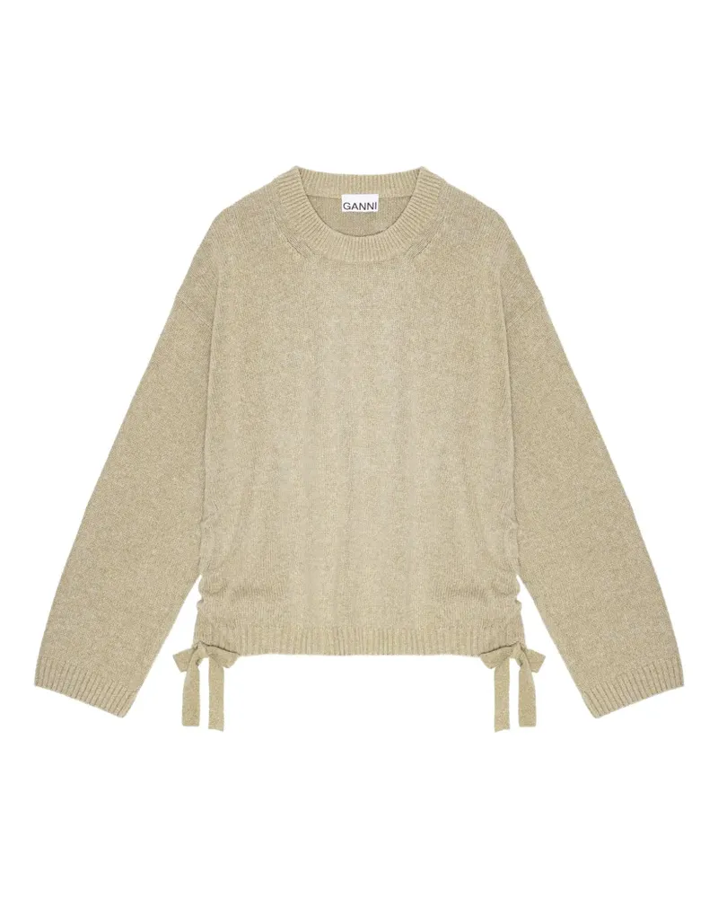 Ganni Pullover mit Schleifenverschluss - Grün Grün