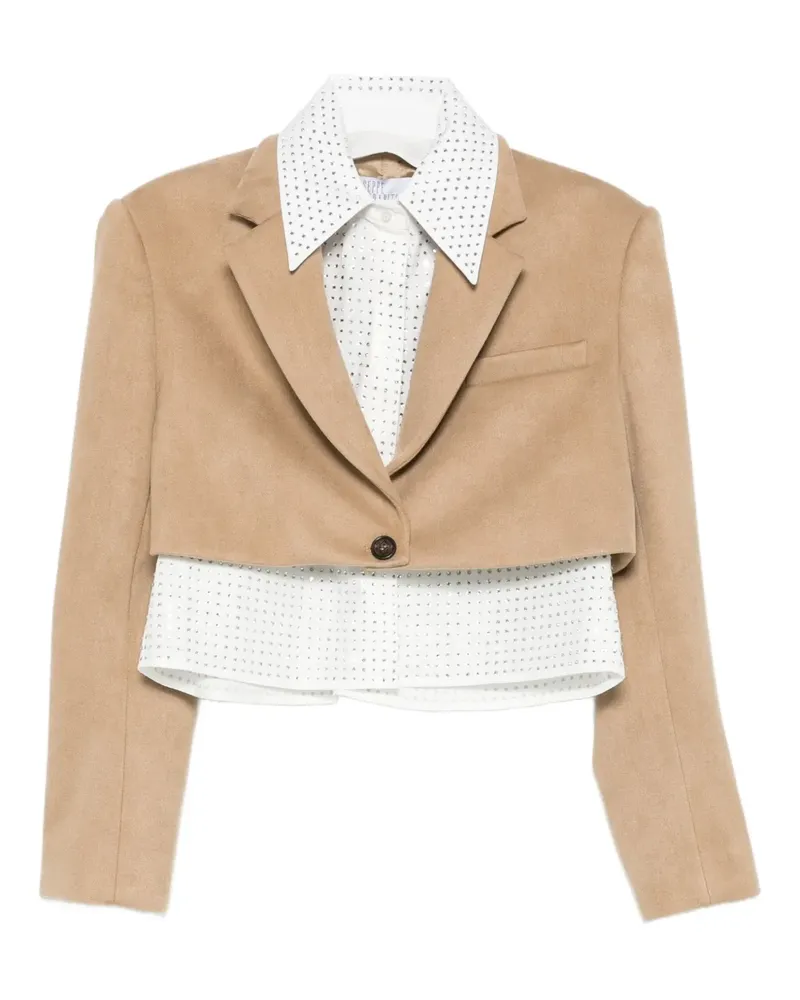 Giuseppe di Morabito Cropped-Jacke mit Knöpfen - Nude Nude