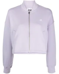 Izzue Sweatshirtjacke mit Applikation Violett