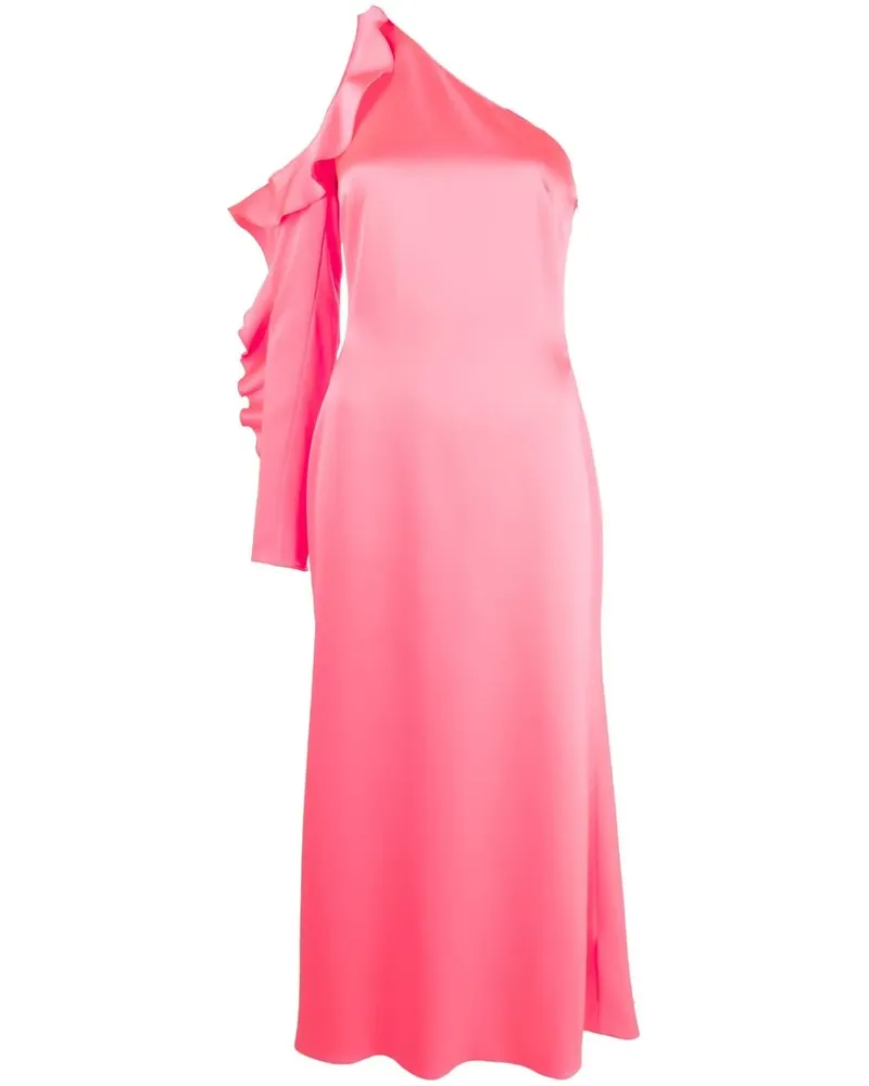 David Koma Asymmetrisches Kleid - Rosa Rosa