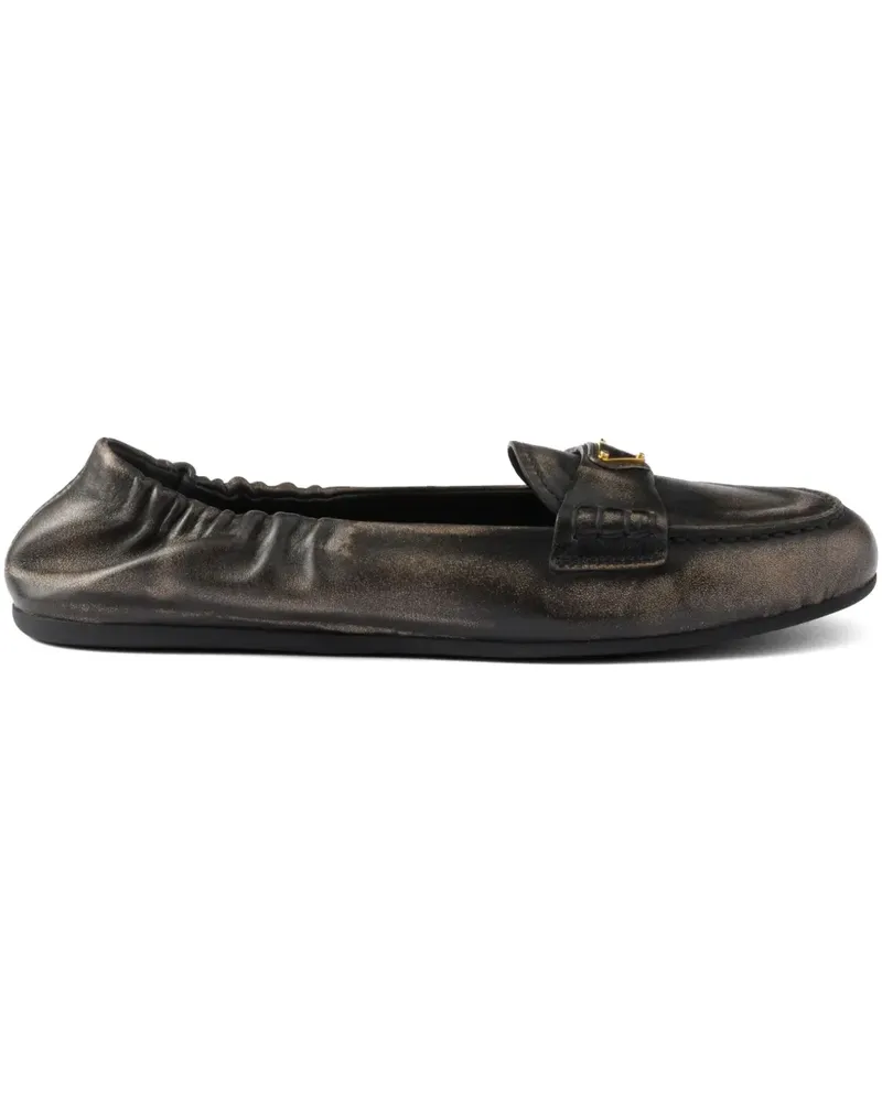 Prada Loafer aus Leder - Schwarz Schwarz