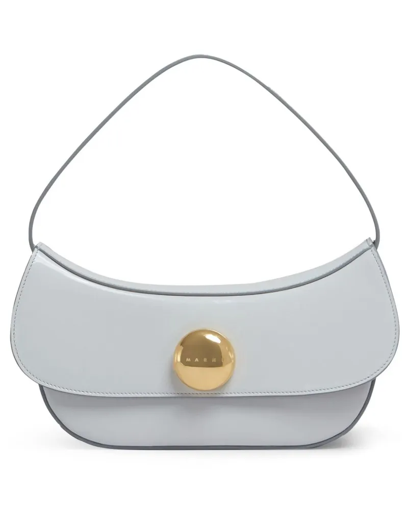 Marni Schultertasche aus Leder - Grau Grau