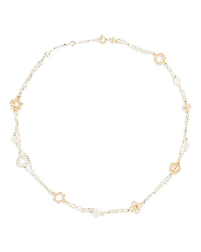Tory Burch Halskette mit Blume - Gold Gold