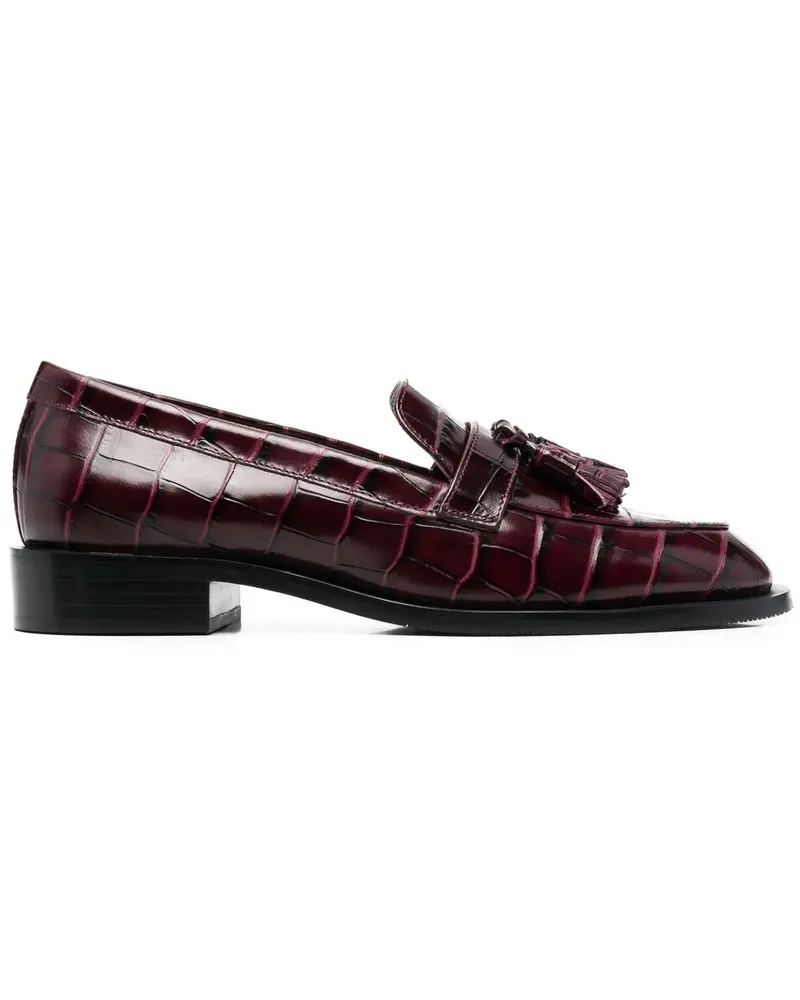 Stuart Weitzman Loafer mit Kroko-Effekt - Rot Rot