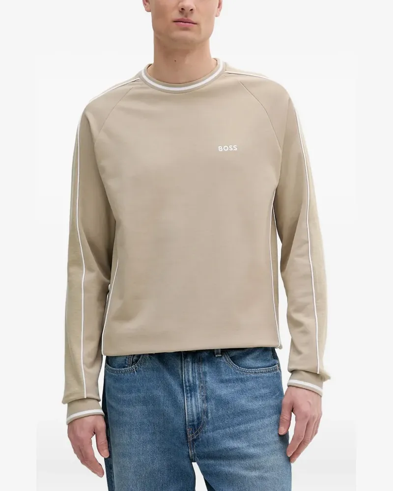 HUGO BOSS Sweatshirt mit Rundhalsausschnitt - Nude Nude