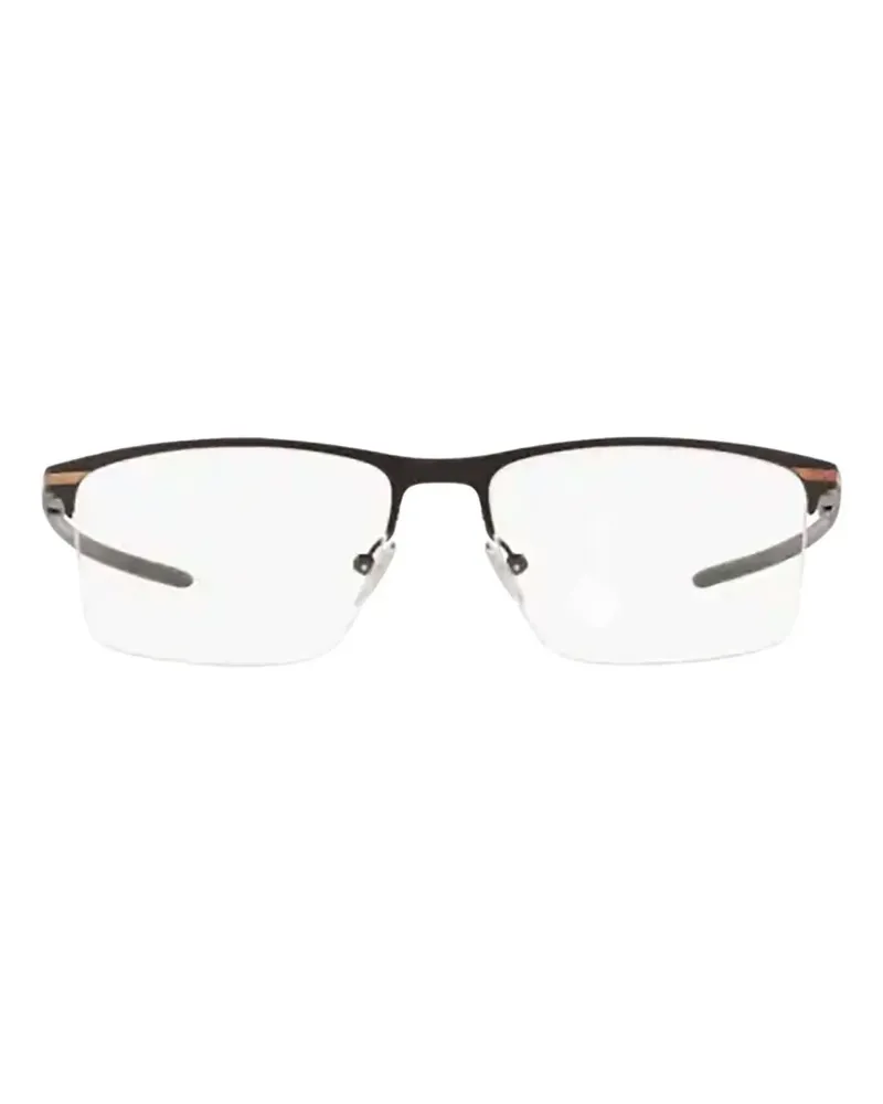 Oakley Tie Bar Halbrand-Brille - Schwarz Schwarz