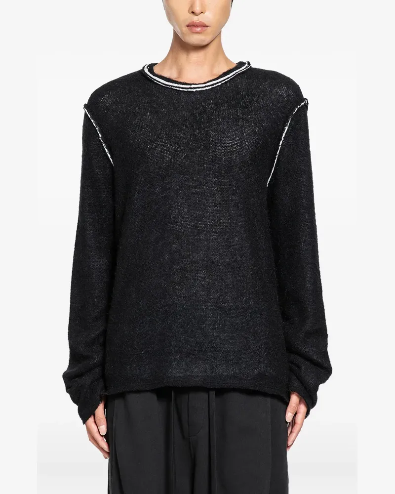 Andrea Ya'aqov long-sleeve crew-neck sweater - Schwarz Schwarz