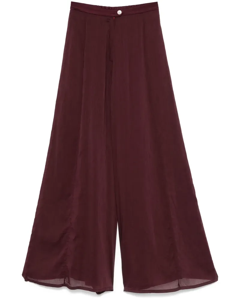 forte_forte Cropped-Palazzohose - Rot Rot