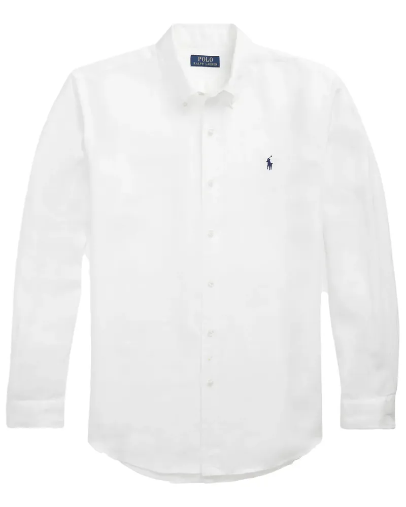 Ralph Lauren Hemd aus Leinen - Weiß Weiß