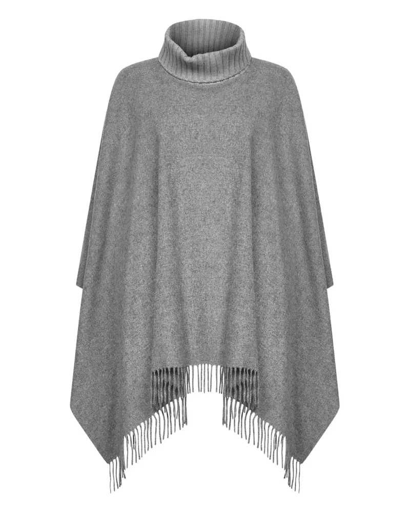 Blanca Poncho mit Rollkragen - Grau Grau