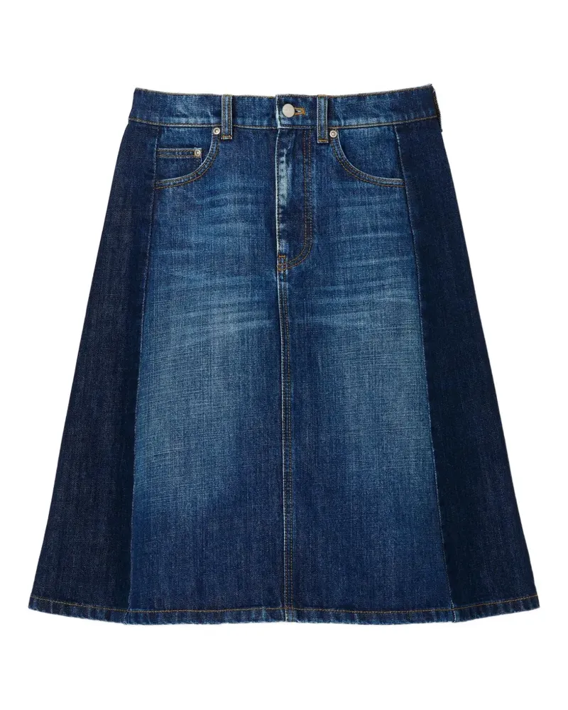 Marc Jacobs Zweifarbiger Jeansrock - Blau Blau